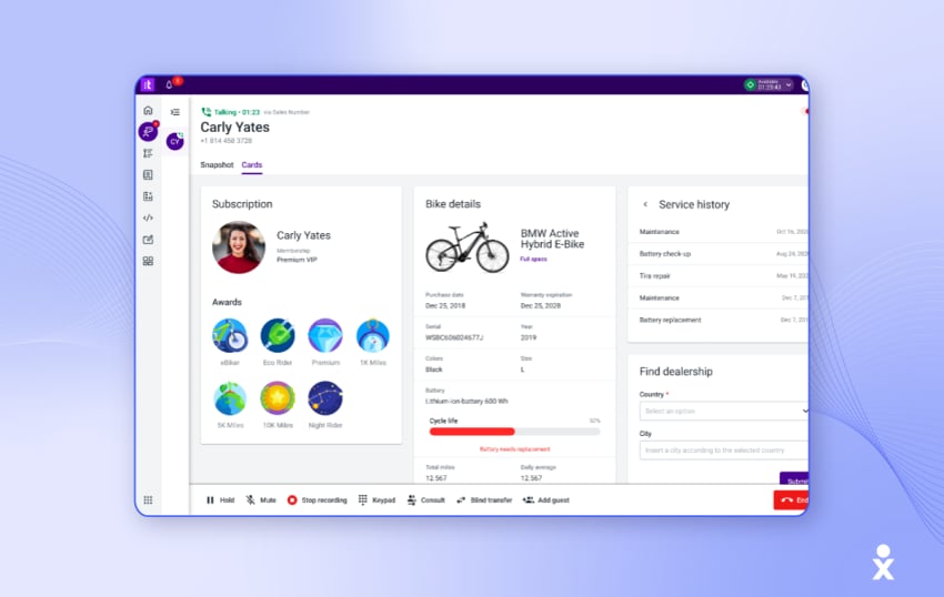 Screenshot of Talkdesk
