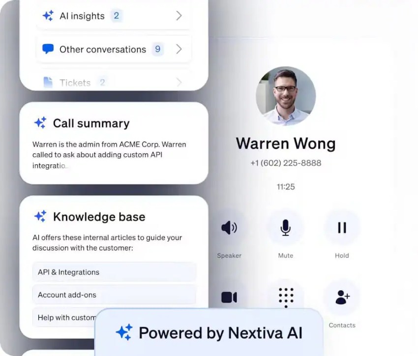 AI-powered contact center software from Nextiva