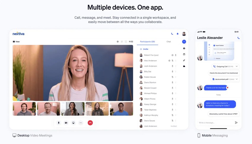 workforce communications platforms - Nextiva ONE app