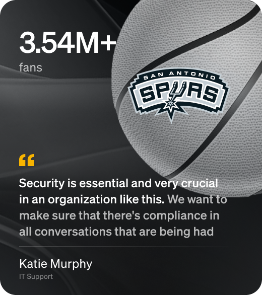 Katie Murphy, IT Support at San Antonio Spurs.
