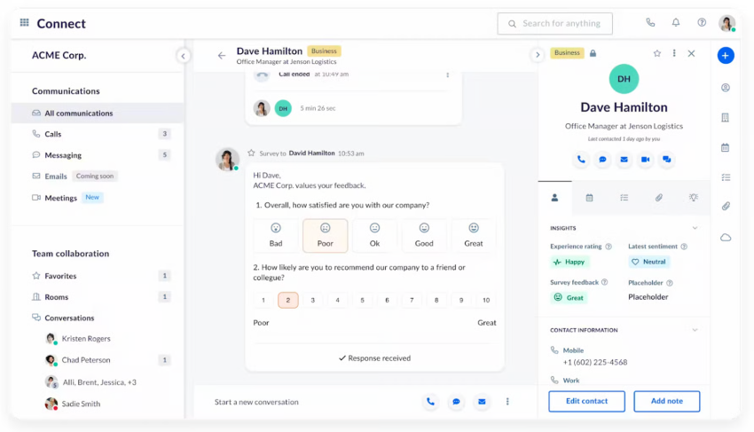 Customer feedback and sentiment