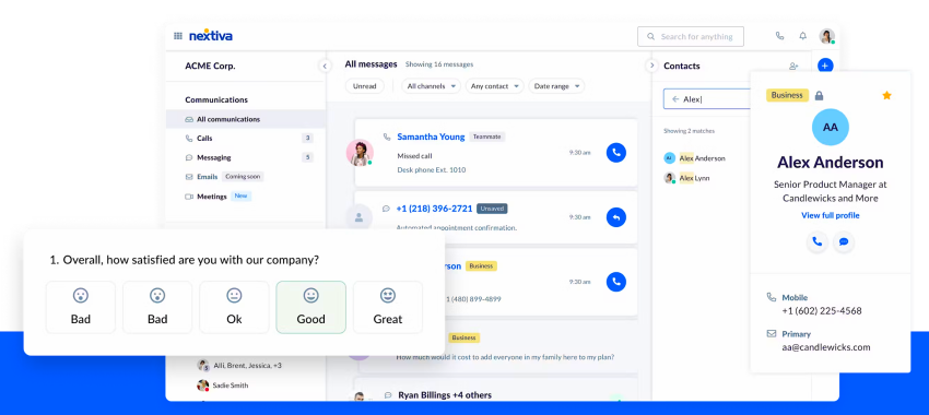 Nextiva customer experience tools