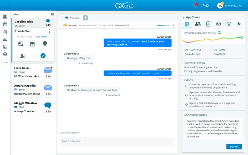 Genesys alternatives - NICE CXone contact center software