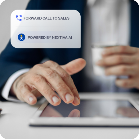 Forward call to sales