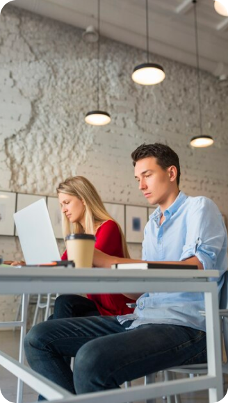 People working on laptops